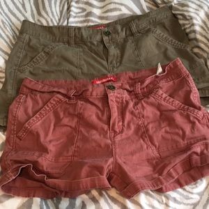 Two pairs of union bay shorts